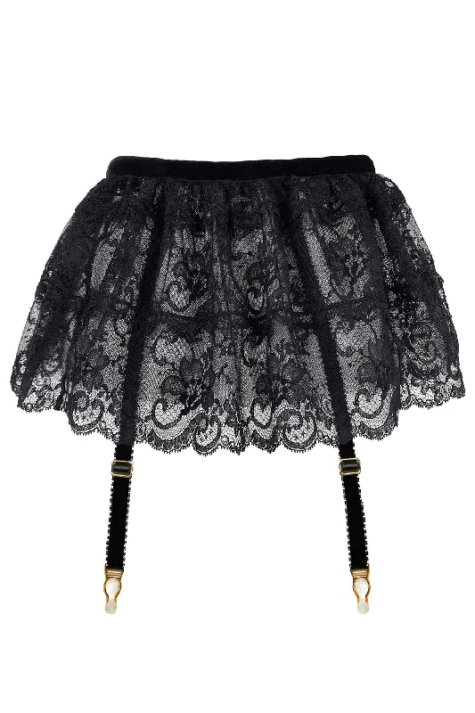 Tamara Noir Skirted Suspender