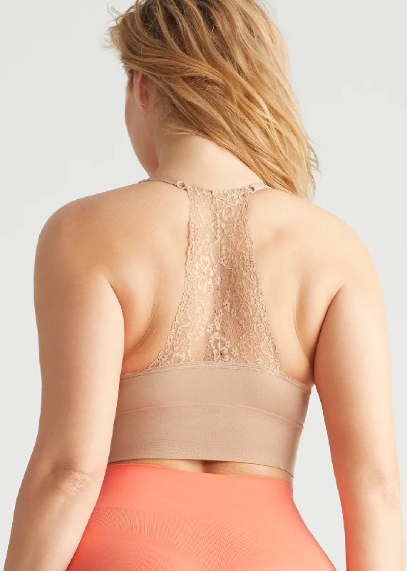 Ultralight Lace Back Unlined Bralette - Seamless