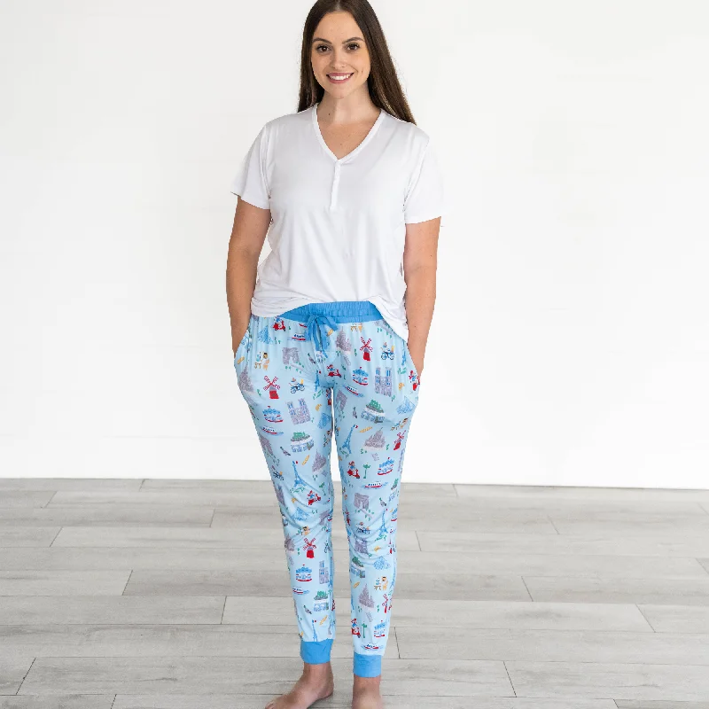 Blue Weekend in Paris Women's Pajama Pants