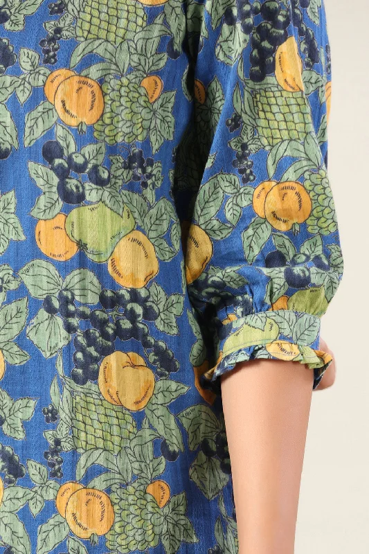 Lemonade on Blue Cotton Loungewear Set