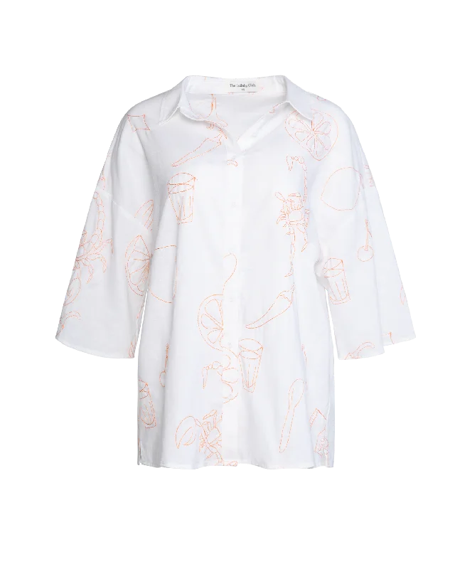 Lacey Shirt | White Caliente