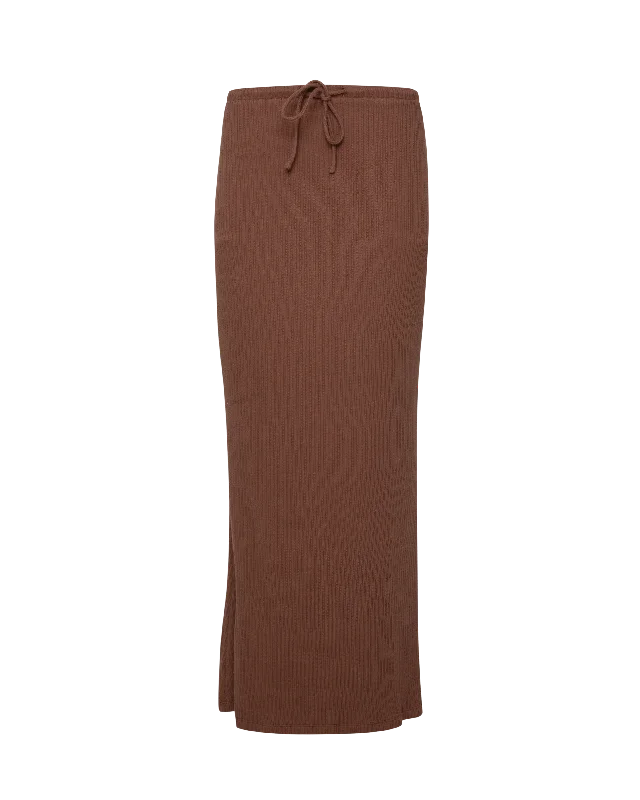 Mila Maxi Skirt | Chocolate