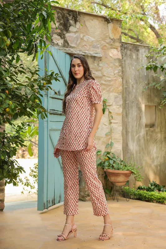 Moroccan mosaic cotton co-ord set