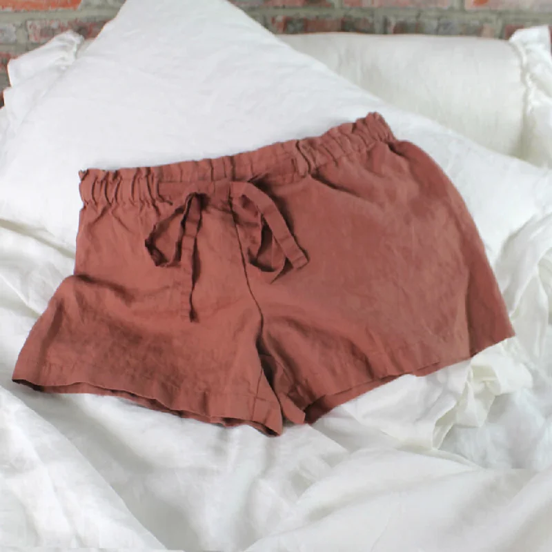 Soft Washed Linen Shorts