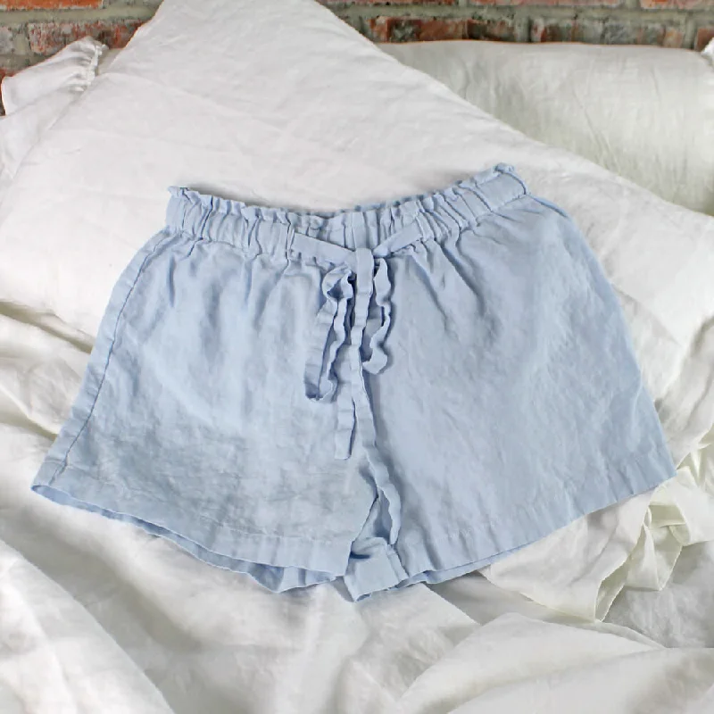 Soft Washed Linen Shorts