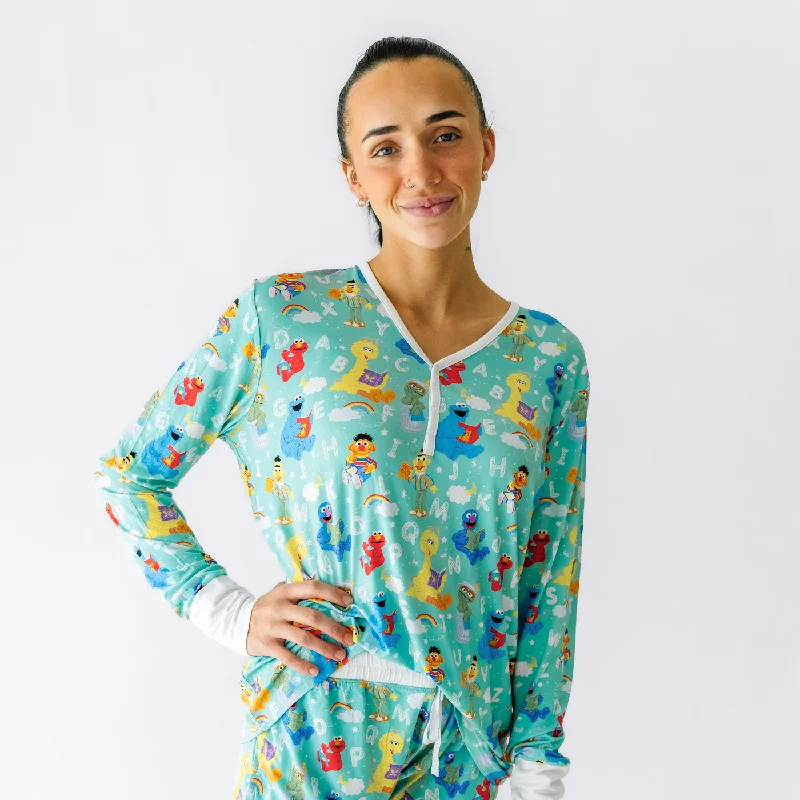 Spelling with Sesame Street Women's Pajama Top