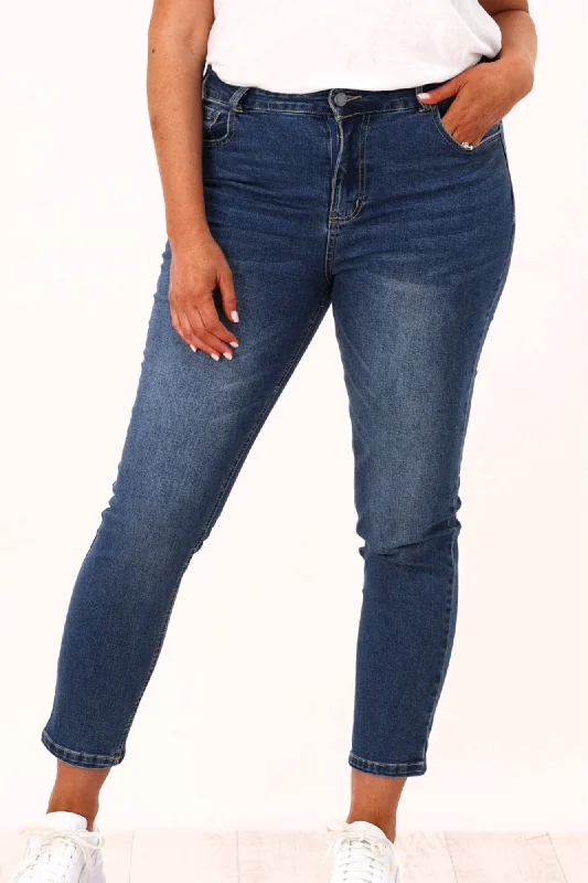 Betty Basics Harlem Slim Fit Crop Jean Indigo