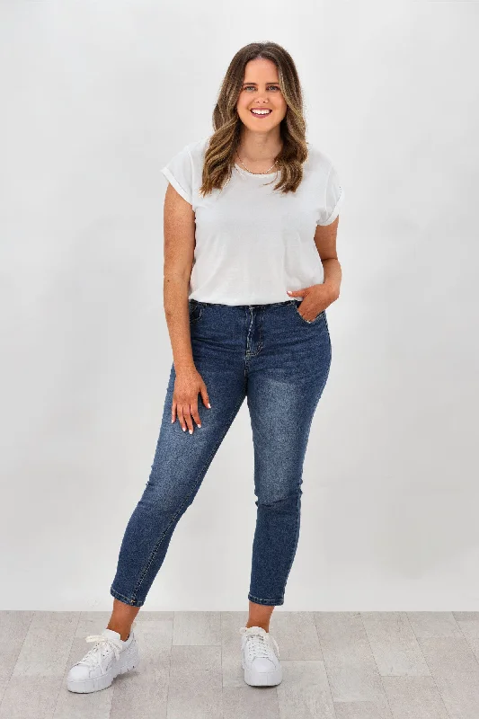 Betty Basics Harlem Slim Fit Crop Jean Indigo