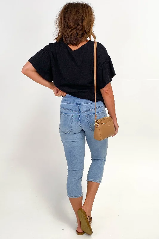 Betty Basics Maisie Capri Jean Ice Blue