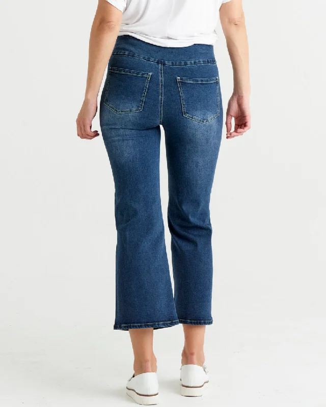 Betty Basics Nicola Bootleg Jean Dark Denim