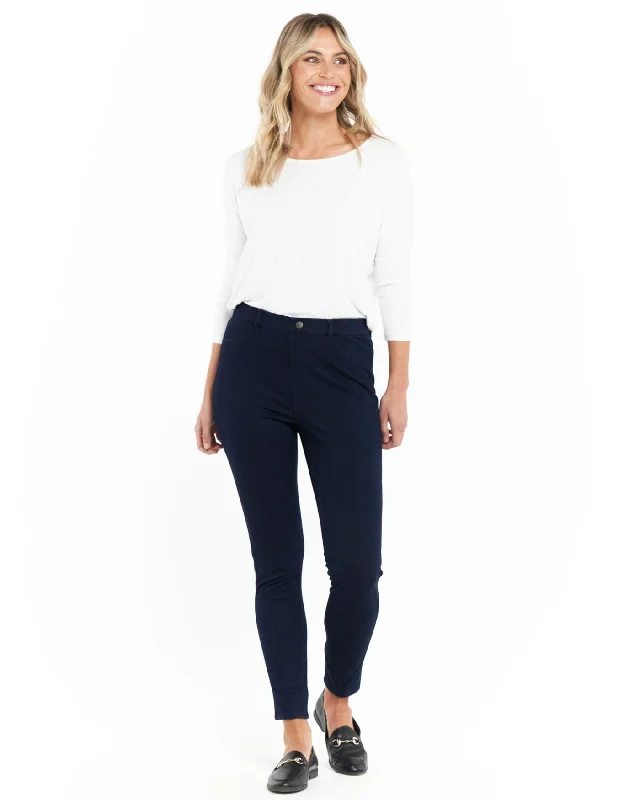 Betty Basics Stanford Stretch Denim Jegging Dark Blue