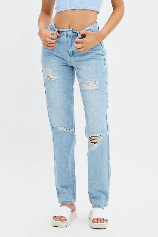 Denim Baggy Denim Jean Mid Rise