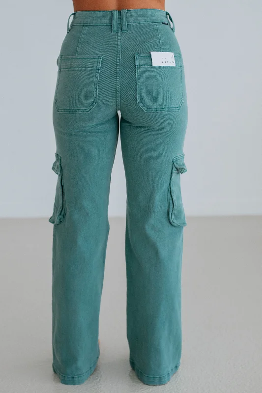 Kalani Risen Cargo Jeans - Jade