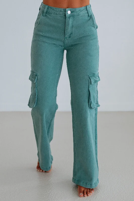 Kalani Risen Cargo Jeans - Jade