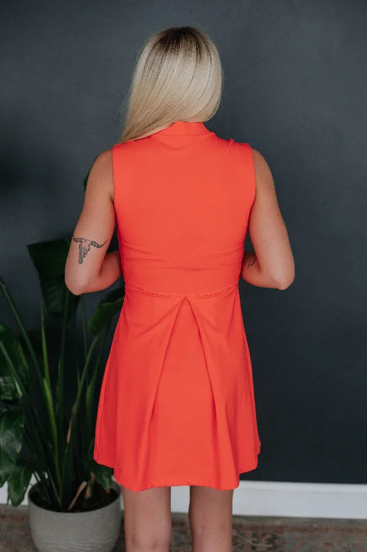 Making My Next Move Dress - Coral