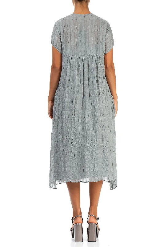 Romantic Sage Light Silk Dress