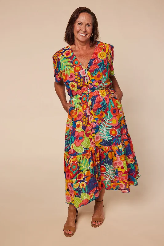 Savelle Maxi Dress in Amazonia