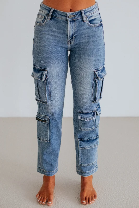 Tracey Hidden Cargo Jeans - Staredown