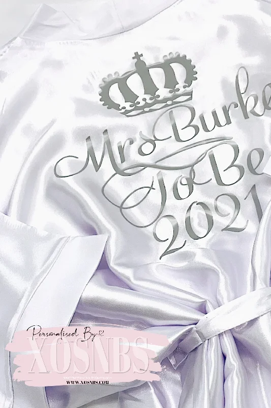 Personalised Robe | White