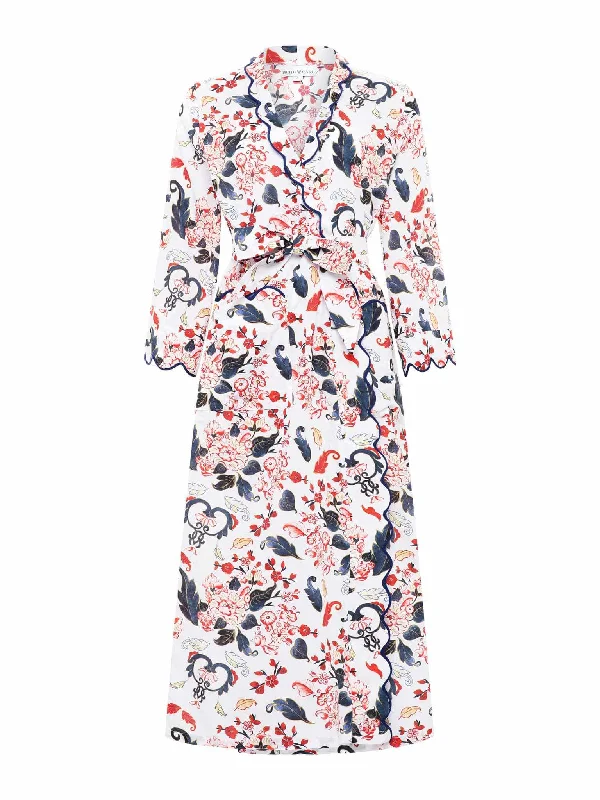 Porcelain Print Classic Robe