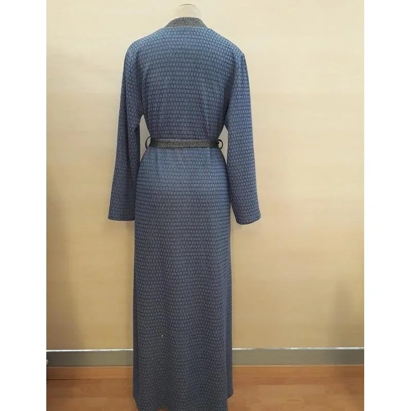 Jacquard Dots Snap Morning Robe 22934C9