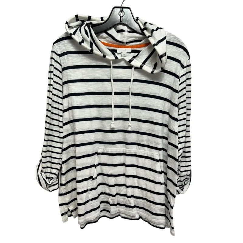 Top Long Sleeve By J. Jill In Striped Pattern, Size: L