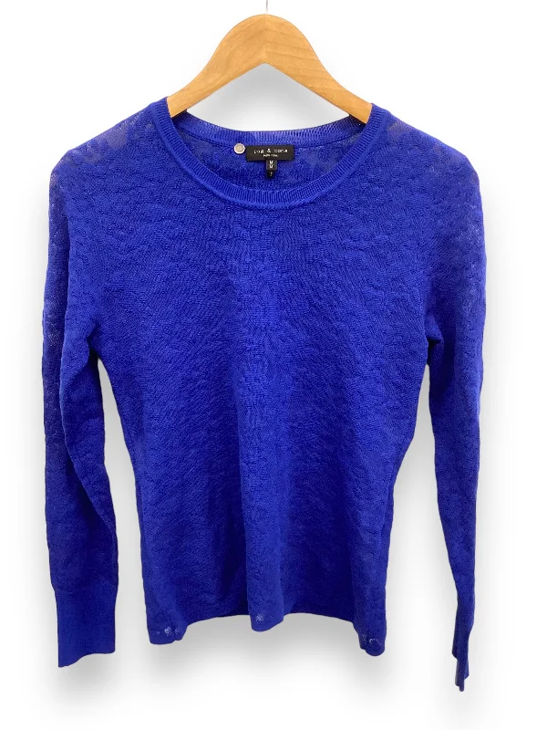 Top Long Sleeve By Rag And Bone In Blue, Size: M