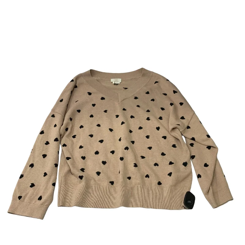 Top Long Sleeve Designer By Kate Spade In Tan, Size: M