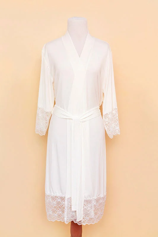 Ultra Soft Bamboo Lace Robe