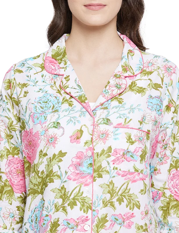 Aria Cotton Full Sleeve Night Shirt