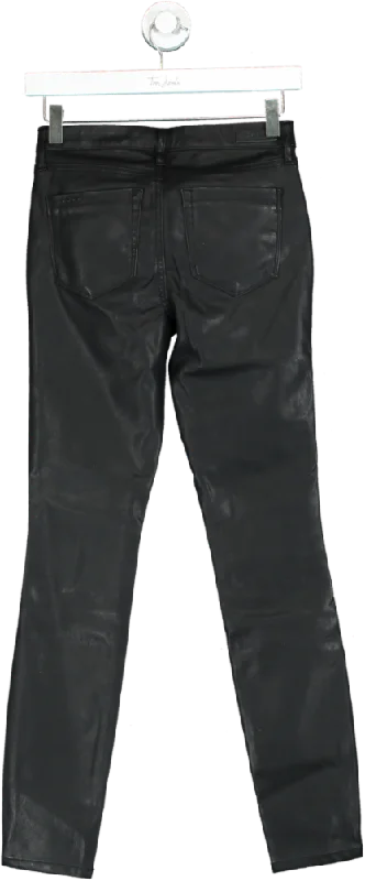 BLANKNYC Black The Bond Faux Leather Skinny Pants Size 25