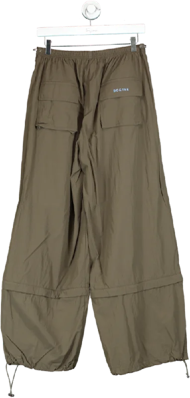 Bo & Tee Espresso Elasticated Cargo Trousers UK S