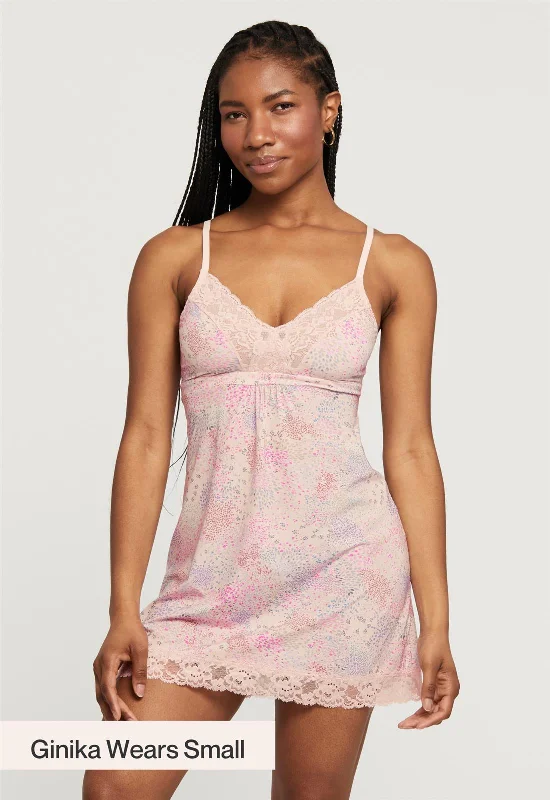 Flower Field Bust Support Chemise