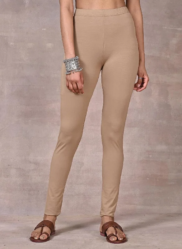 Dark Beige Plain Tight