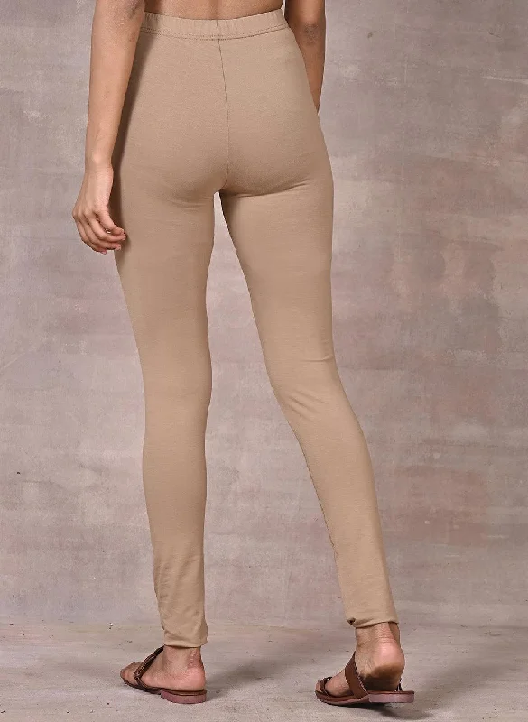 Dark Beige Plain Tight