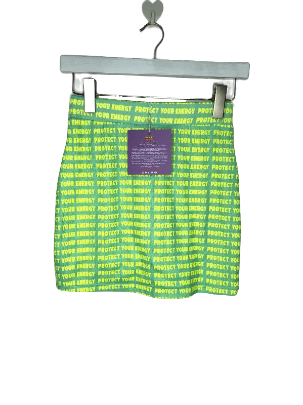 Elsie & Fred Green Protect Your Energy Skirt UK XS