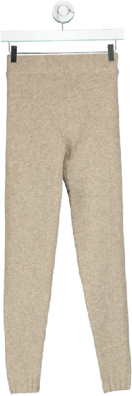 H&M Beige Knit Trousers UK XS