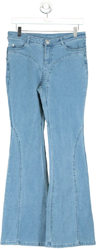 Oh Polly Blue Flared Jeans UK 8