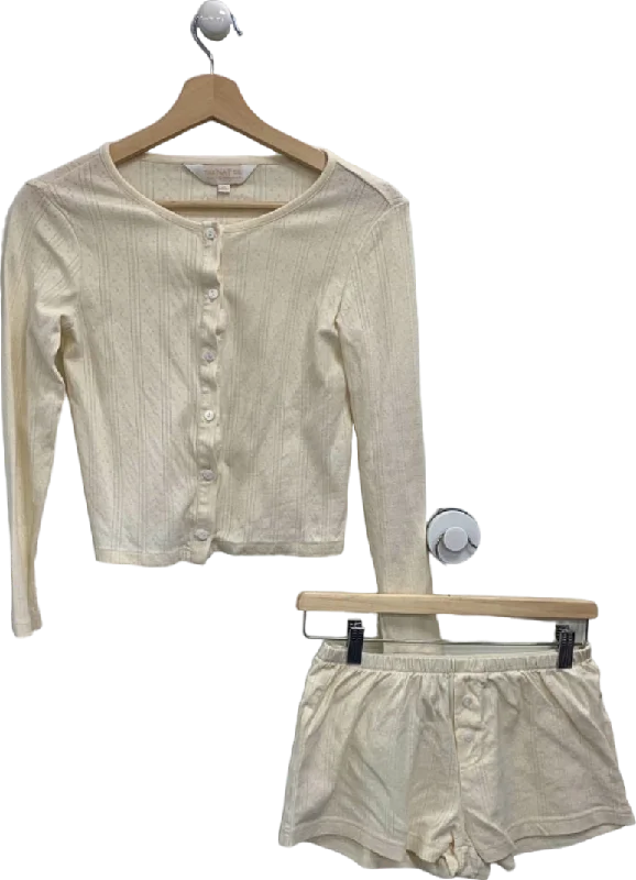 The Nap Co Cream Pyjama Set UK XS