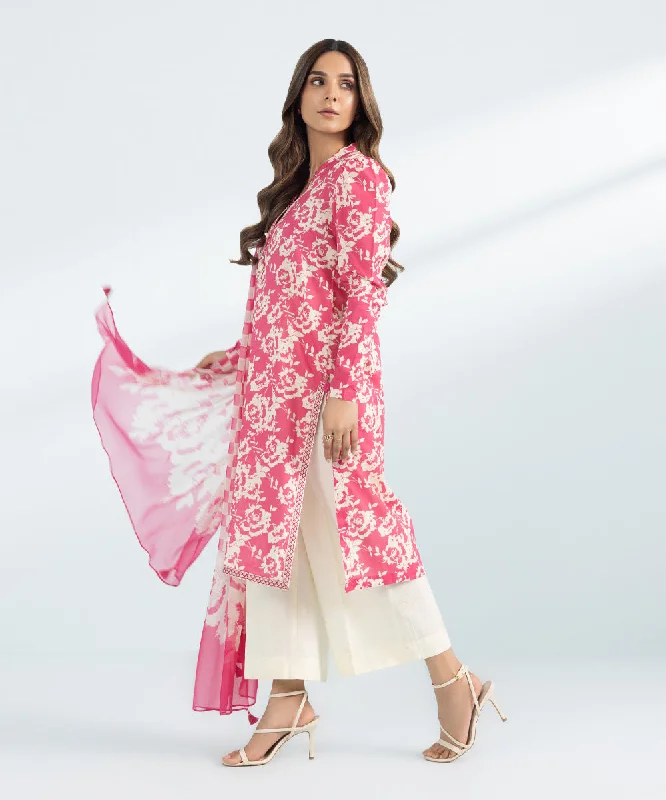 3 Piece - Embroidered Lawn Suit