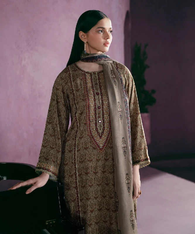 Embroidered Arabic Lawn Shirt