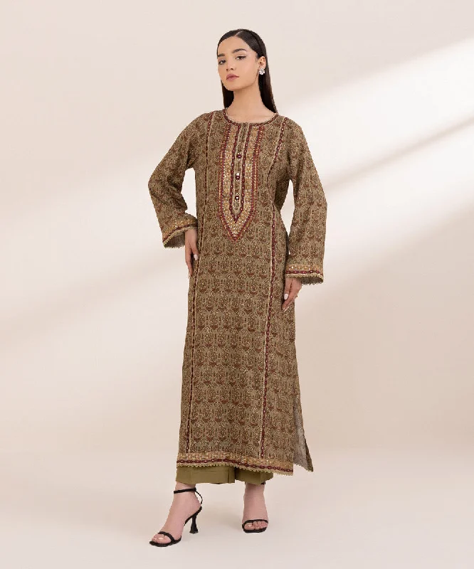 Embroidered Arabic Lawn Shirt