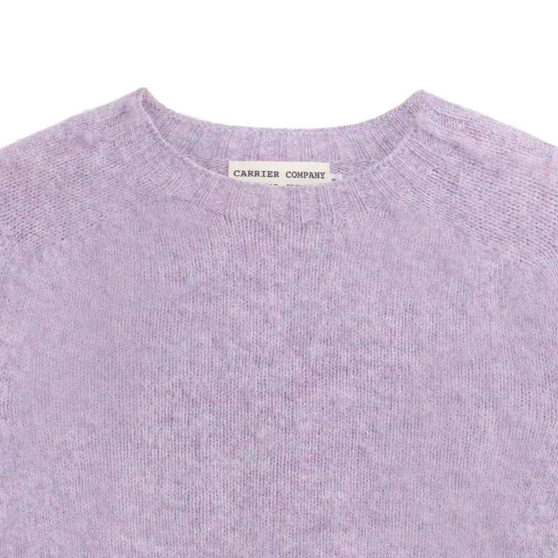 Brushed Cropped Shetland Wool Jumper