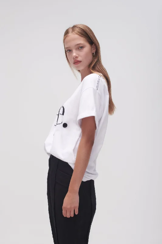 Classic Embellished Logo Tee