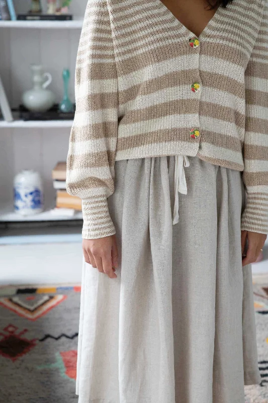 Fion skirt in natural linen