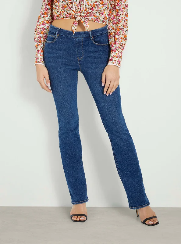 High-Rise Sexy Boot Denim Jeans in Dark Wash