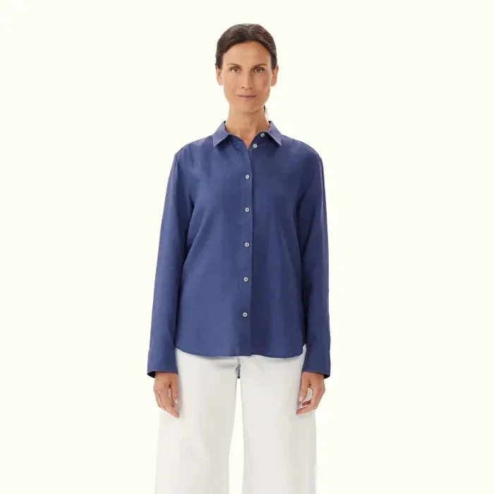 Highgate Shirt - Linen - Blue