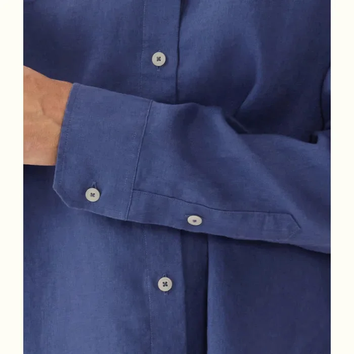 Highgate Shirt - Linen - Blue