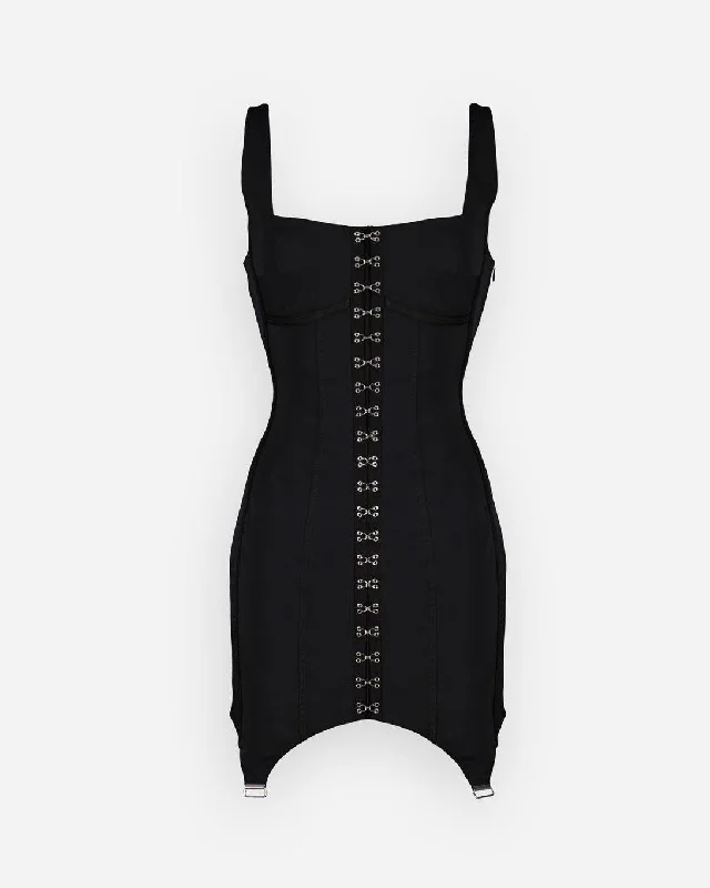 Lara Corset Mini Dress Black