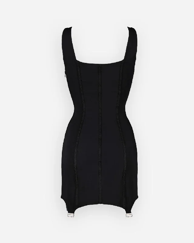 Lara Corset Mini Dress Black